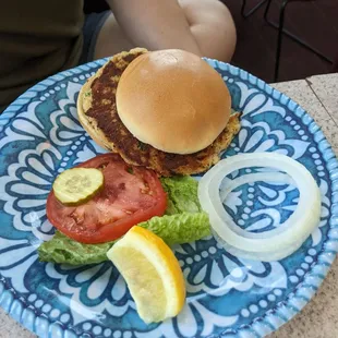 Crab cake burger