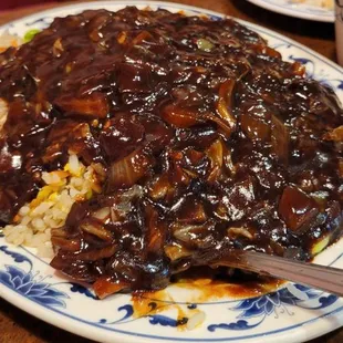 Fried rice + jya jangmyeon sauce