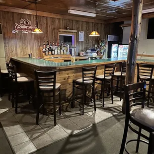 Welcome to the newly enlarged and spiffed up Dow's Corner Bar.