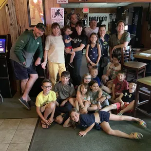 Our whole group which swarmed this place