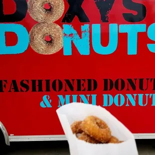 Mini donuts food truck.