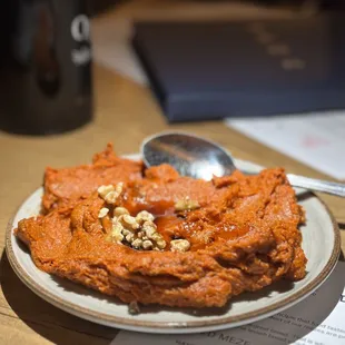 Muhammara (a lot of walnuts, too heavy for me)