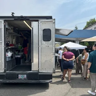 The line right around opening
