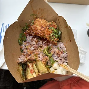 Half eaten hot honey chicken (Had to eat immediately before I could take a picture)