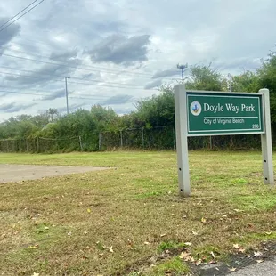 Doyle Way Park signage