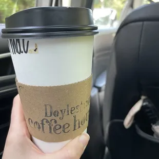 "Small" caramel macchiato. Lots of coffee for a good price!