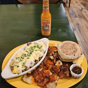 Telluride item (I put Cholula hot sauce on potatoes)