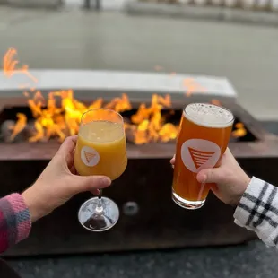 Lemon sour and an ipa.