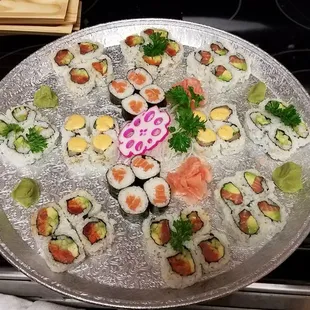 Maki roll platter