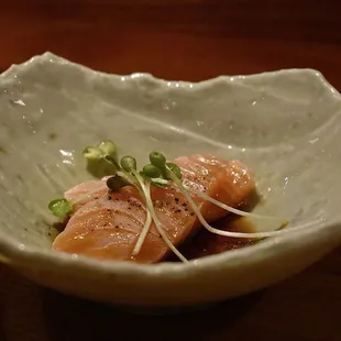 Truffle Salmon sashimi
