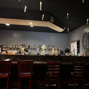 Harry Potter themed bar for Halloween!  Can you spot the Ferrero Rocher Golden Snitches??