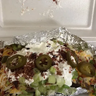 Baked potato with everything!