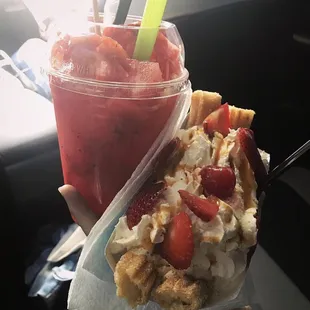 Churro whip and Sandialicious