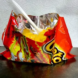 Hot cheetos and cheese