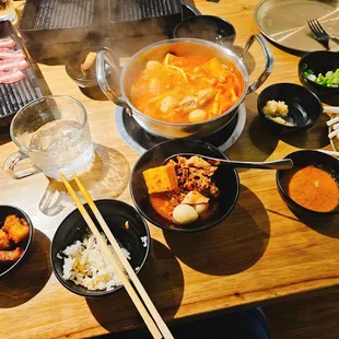 Spicy Pork Hotpot - soooo good! AYCE $35 (dinner), $28 (lunch).