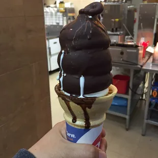 Large dipped cone.  $3.19 plus tax