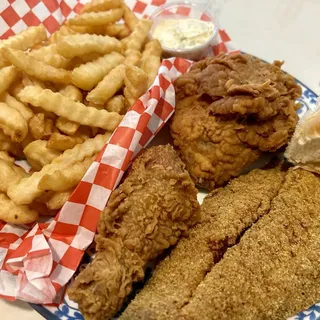 Fried Fish with Chicken