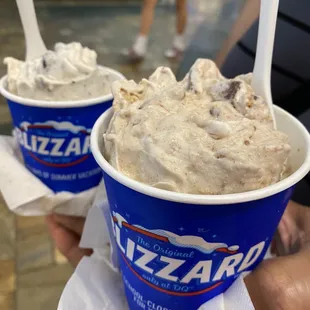 S&apos;mores and Oreo Brookie Blizzards...