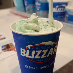 Mint Oreo Blizzard