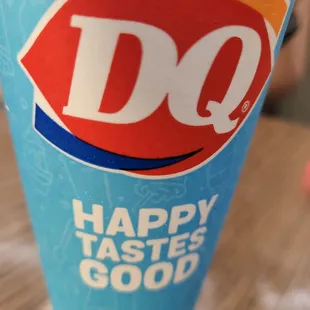 Happy tastes good!  This blizzard made me taste good.