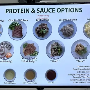 Protein and sauce