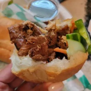 Bread is soft and crunch which makes for the perfect bite