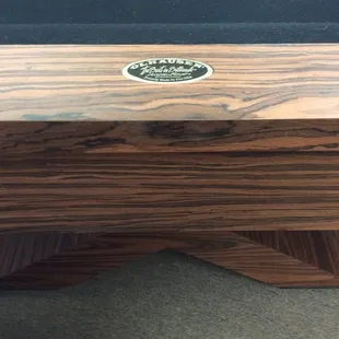 Exotic woods available.