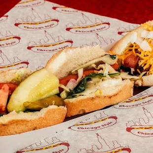 a hot dog in a paper container