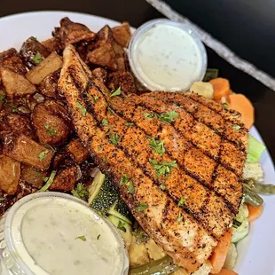 Fire Grilled Atlantic Salmon