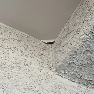 a crack in the ceiling
