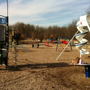Looking NE toward playground.