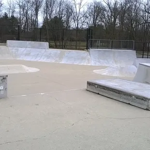 a skate park for the brave on the south west side of the park
