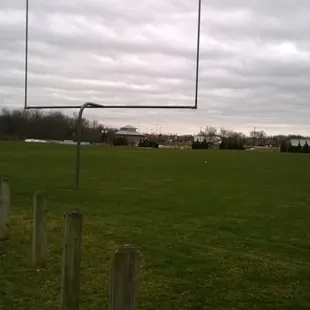 three football fields near the northwest entrance