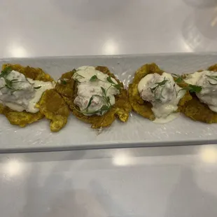 Tostones with Crab