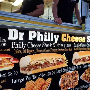 a man ordering a sandwich