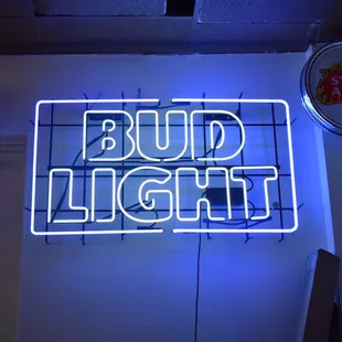 a bud light sign