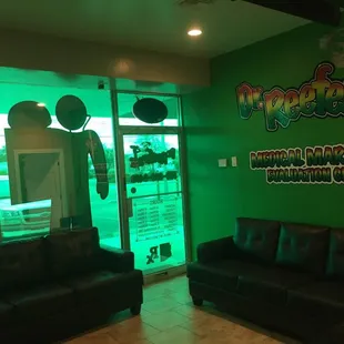 Front door in the lobby