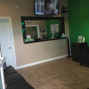 As you walk into the lobby