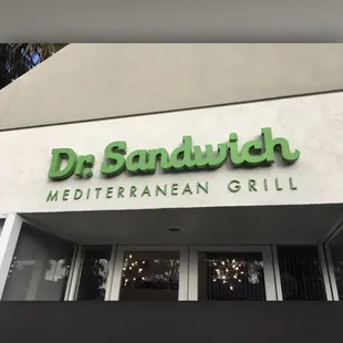  the front of a restaurant