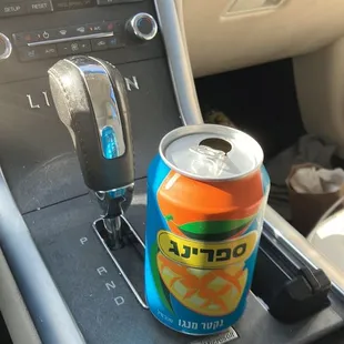 My favorite mango juice in Spring cans from Dr. sandwich
