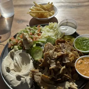 Chicken shawarma plate