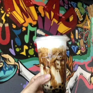Dirty brown sugar milk tea