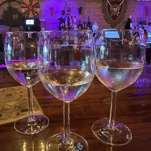 White wine flight