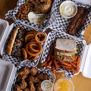 Wings, Philly Cheesesteak, Porkchop, and Catfish - IG: @nelson_eats