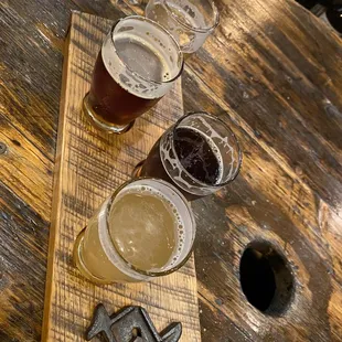 Flight of four 5oz beers !