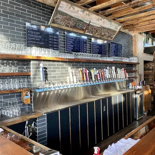 the bar area
