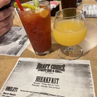 Bloody Mary &amp; Mimosa