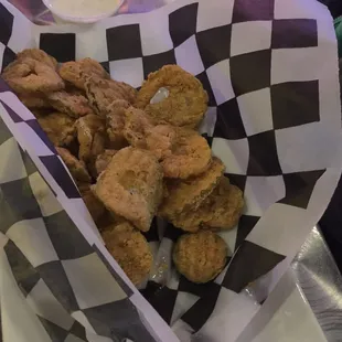Fried pickles... Yum!