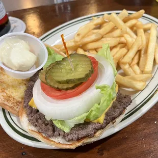 Cheeseburger w/ side of fries