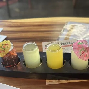 Mimosa flight - tasty, but pretty void of a ton of flavour.